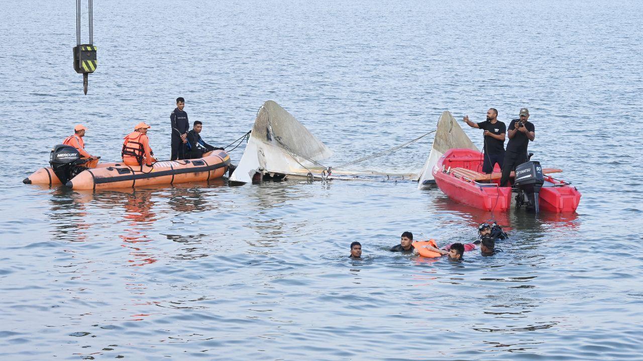 Rescue operations underway to find 4 more passengers. Pic/PTI